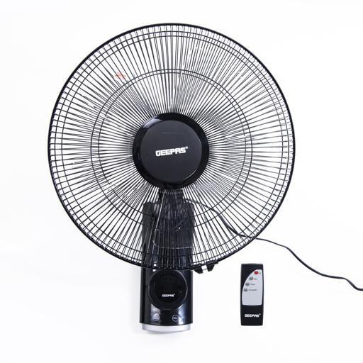 Geepas 16-Inch Wall Fan 60W - 3 Speed Settings with 7.5 Hours Timer; GF 9479