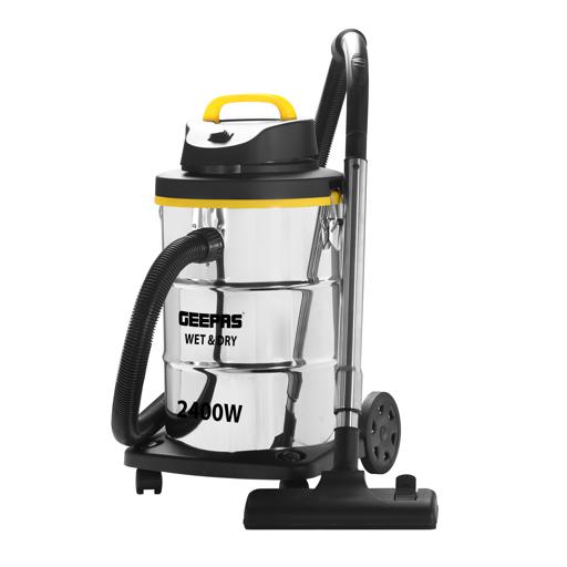 Geepas GVC19011 2300W 2-in-1 Wet & Dry Vacuum Cleaner - 23L Steel Drum