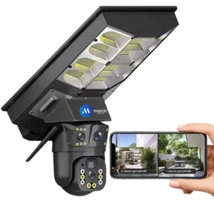 4G SIM Support WiFi 18000mah Solar Street Light Camera