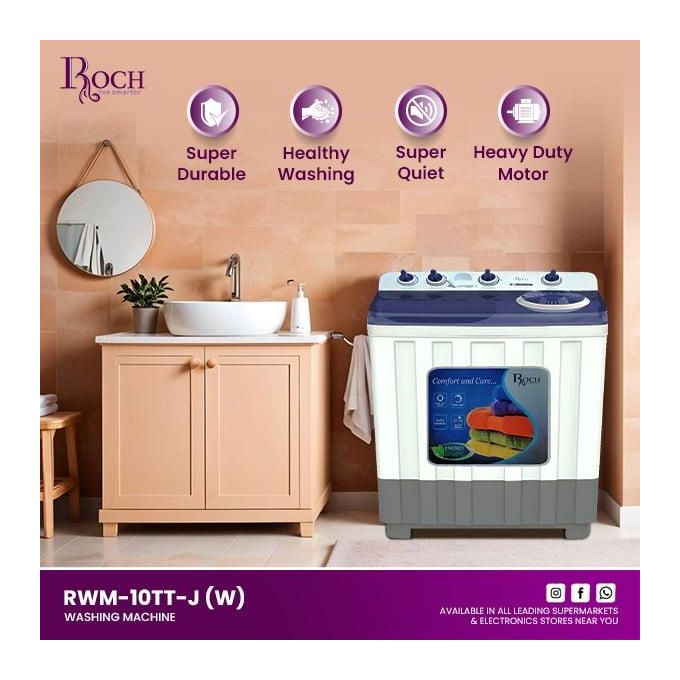Roch 10KG Twin Tub Top Load Washing Machine - Image 3
