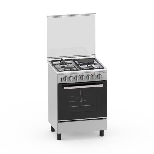 Hisense HF631GEES 60×60 Cooker – 3 Gas Burners + 1 Electric Plate & 68L Electric Oven