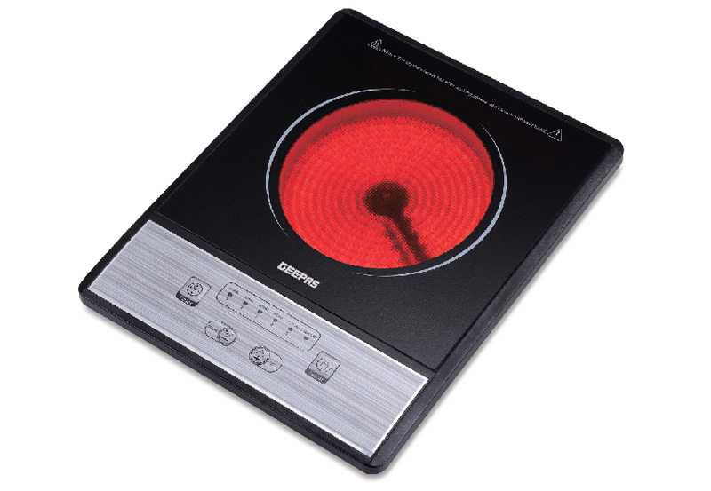 Geepas 2000W Single-Hob Digital Infrared Cooker | GIC 6101