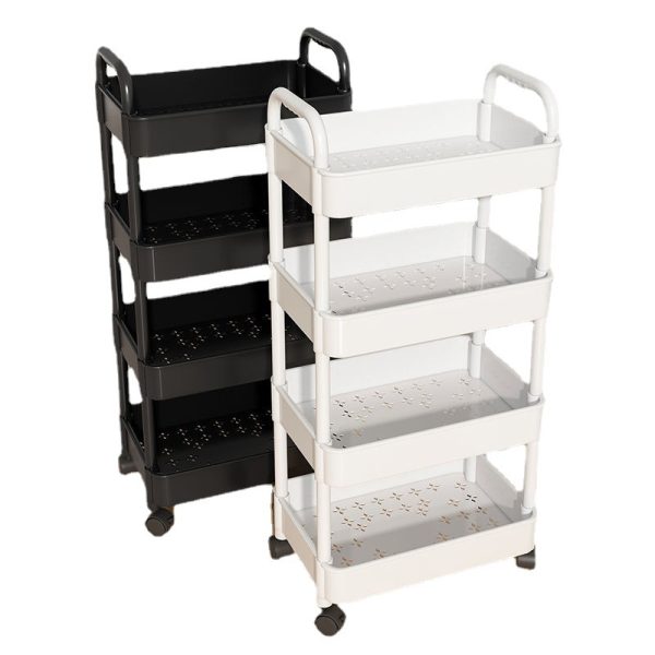 Small Cart Storage Rack With Multiple Layers For Bedroom & Kitchen, Infant Toy Snack & Shelf Organizer, Movable, Multifunctional