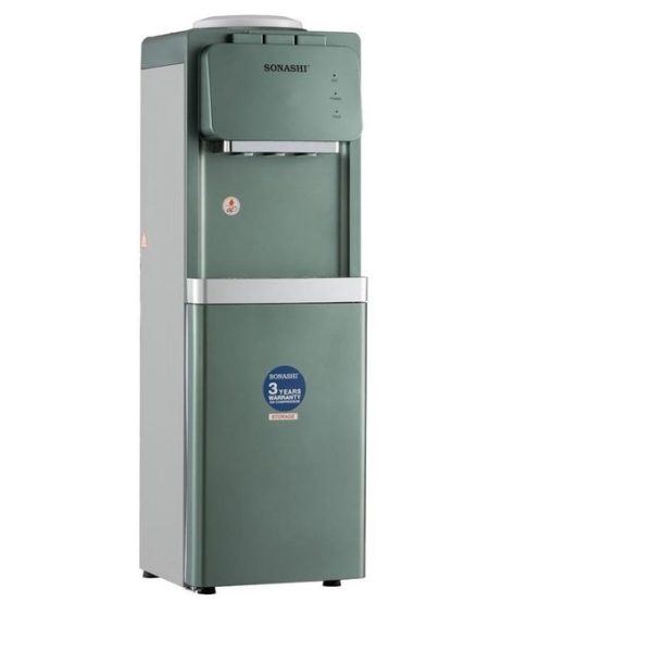 Sonashi 3 Taps Water Dispenser – Hot, Cold and Normal taps With Storage Cabinet | SWD-55