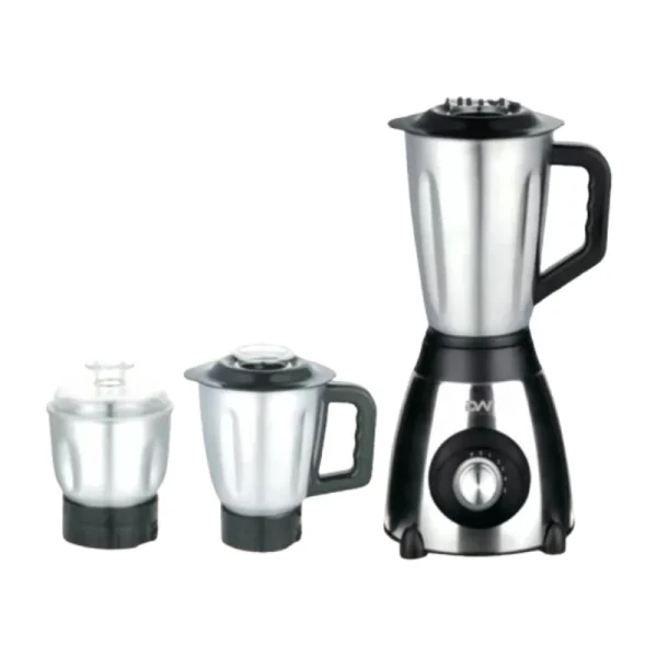 Digiwave Blender 1.5L Jar, 1L Jar and Small Dry Mill 500W Stainless Steel DWBL-1213