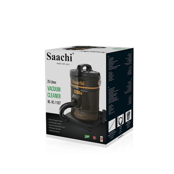 Saachi Vacuum Cleaner with Dual Cyclonic System NL-VC-1107-BR
